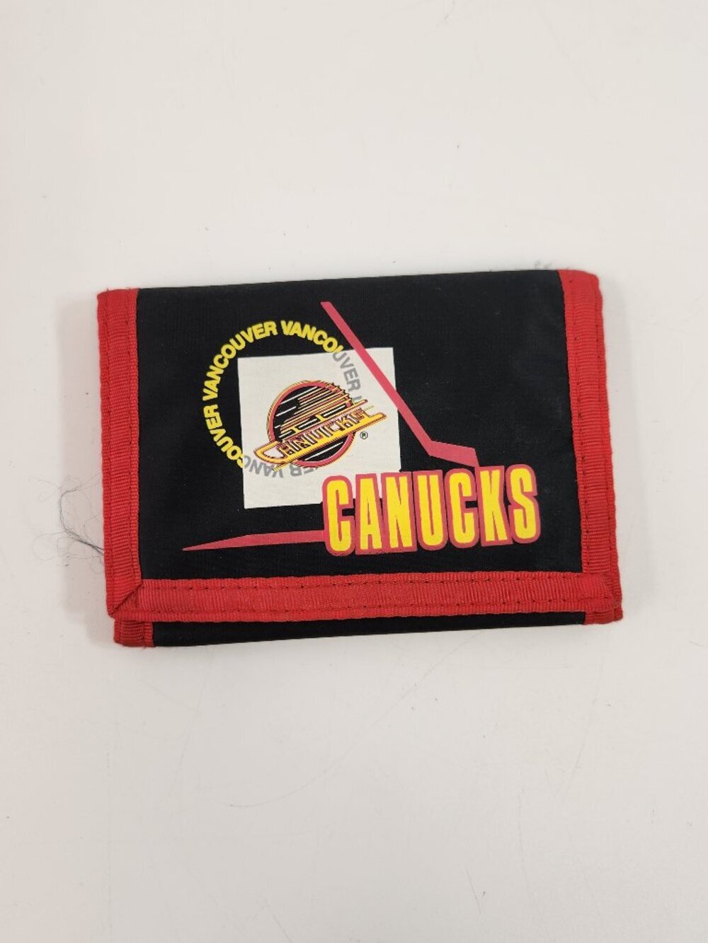90s Vancouver Canucks Wallet Skate Logo Vintage NHL Hockey Official Merch